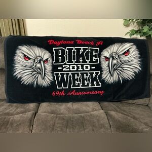 Daytona Beach Florida Bike Week 2010 Beach Towel Eagles